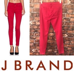 J. Brand Red Burn Ankle Crop
